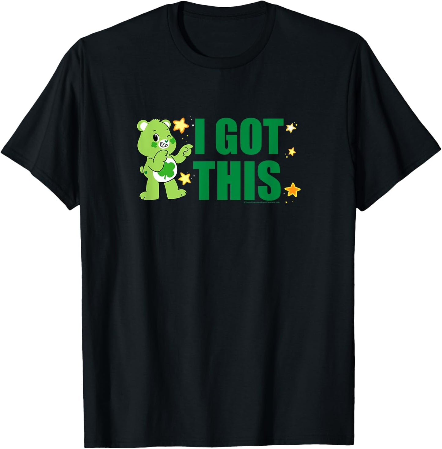 Care Bears Good Luck Bear I Got This Cute Cartoon T-Shirt - T-Shirt | Black