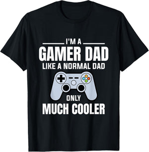 Gamer Dad Like A Normal Dad - Video Game Father T-Shirt - T-Shirt | Black
