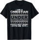 Funny Christian Under Construction Gift Catholic Men Women T-Shirt - T-Shirt | Black
