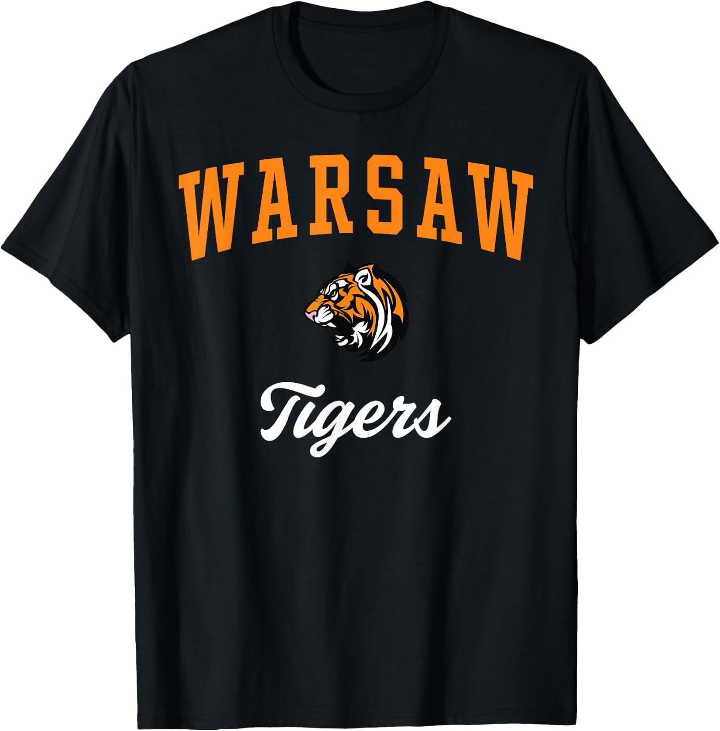 Warsaw High School Tigers T-Shirt - T-Shirt | Black