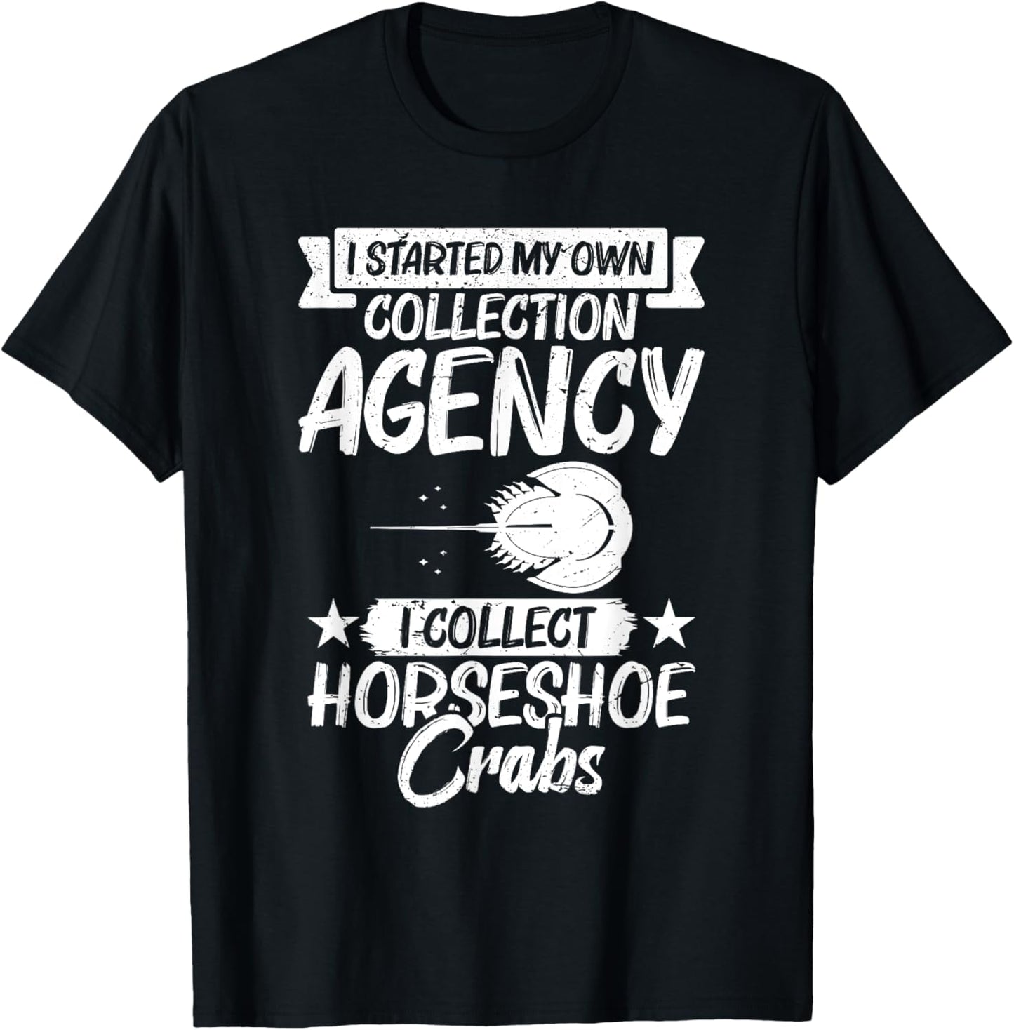 Horseshoe Crab Fossil Lover Biologist Xiphosura Encycloart T-Shirt - T-Shirt | Black