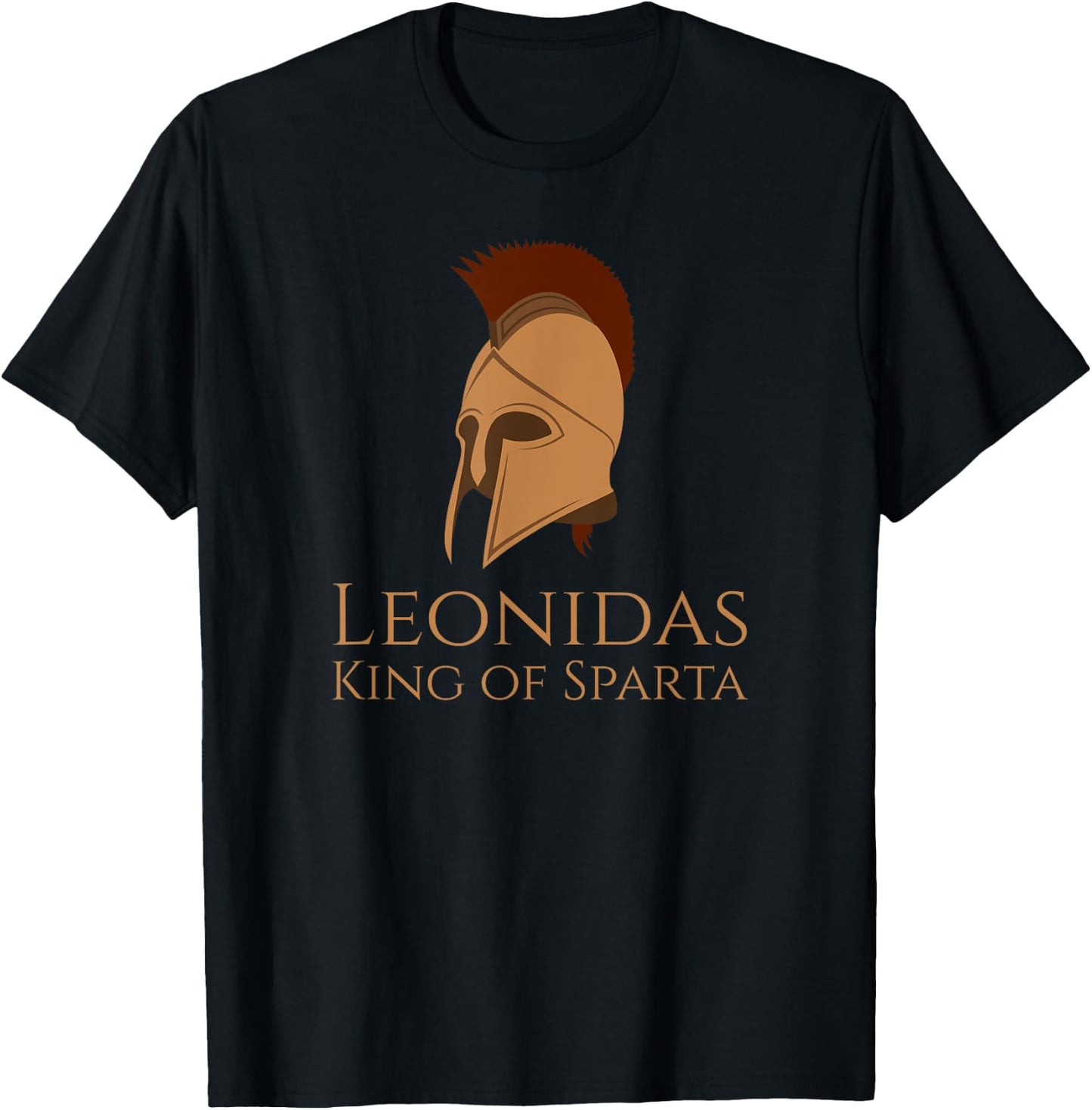 Ancient & Classical Greek History - Leonidas King Of Sparta T-Shirt - T-Shirt | Black