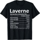 LAVERNE Nutrition Funny Birthday Personalized Name Gift T-Shirt - T-Shirt | Black
