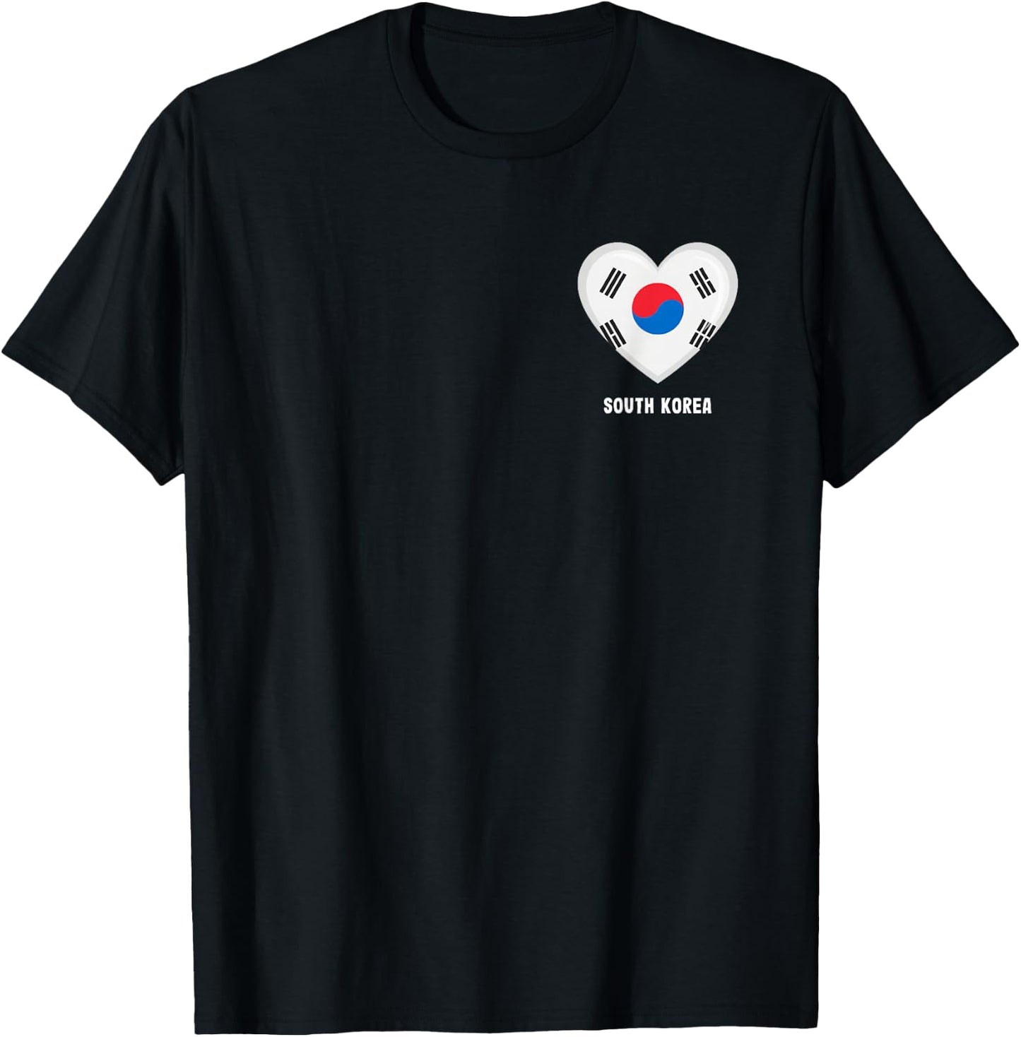 South Korea Flag Shirt | South Korean T-Shirt - T-Shirt | Black
