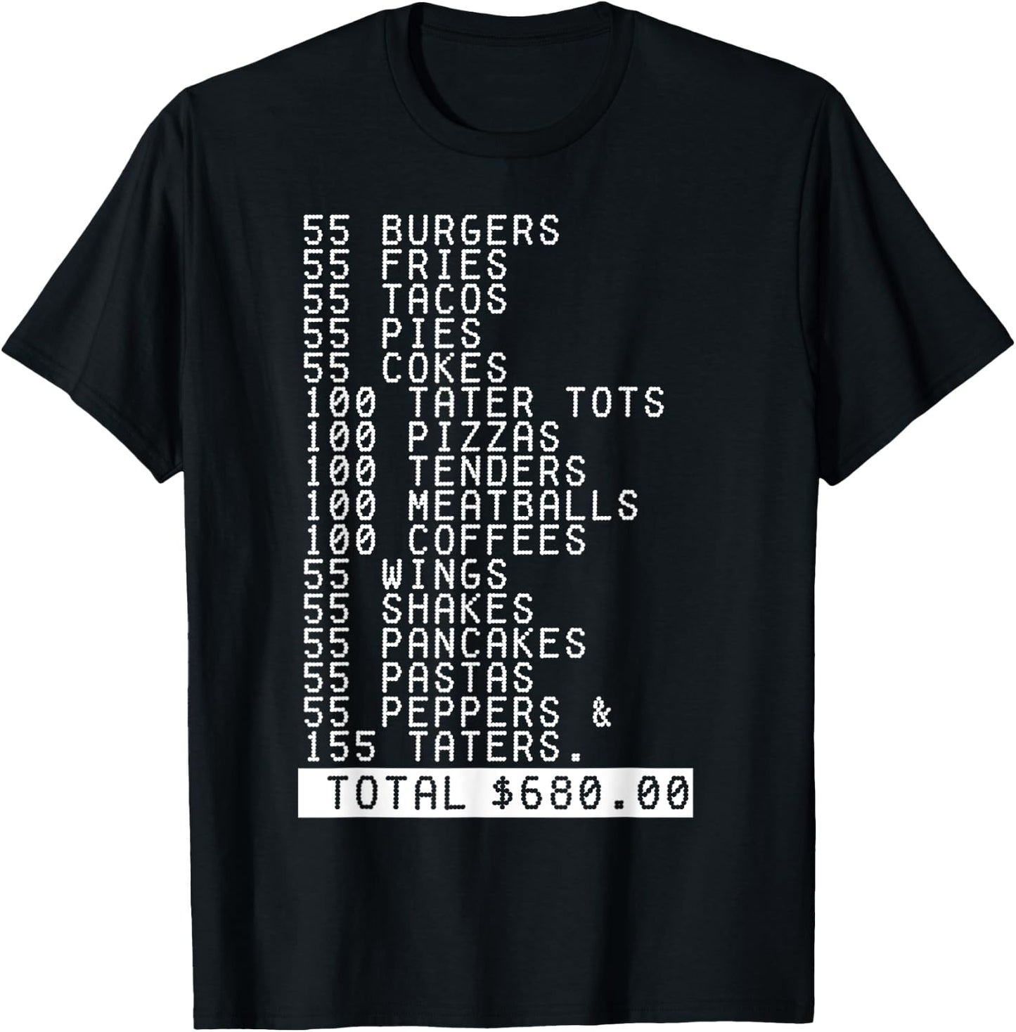 55 Burgers 55 Fries I Think You Should Leave Funny T-Shirt - T-Shirt | Black