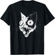 Psychedelic Zombie Cat | Weirdcore Weird Grunge Punk Goth Women T-Shirt - T-Shirt | Black