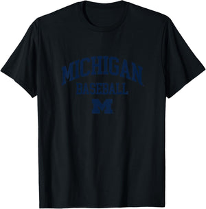 Kids University of Michigan Wolverines U of M Baseball T-Shirt - T-Shirt | Black
