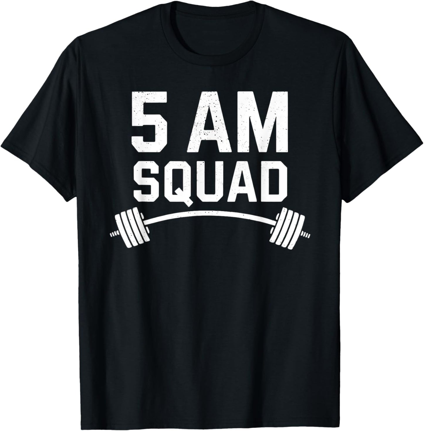 5 AM Squad Wprlpit Squad Funny Gym T-Shirt - T-Shirt | Black