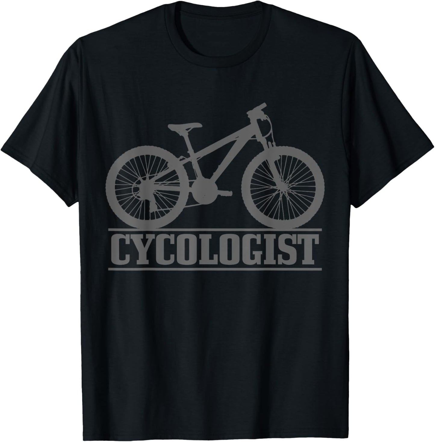 Cycologist Mountain Bike MTB Funny Mountain Biker Gift T-Shirt - T-Shirt | Black