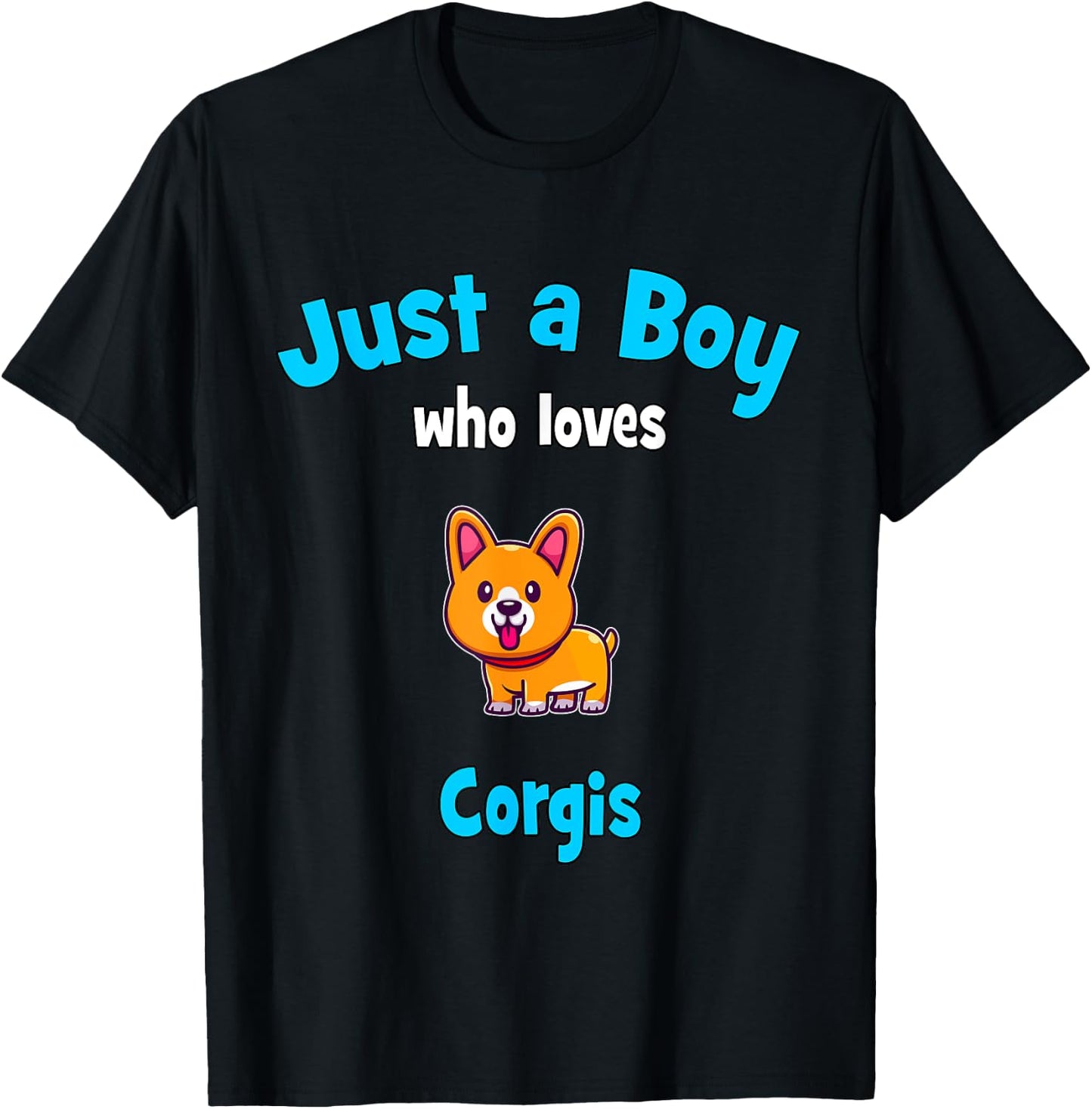 Corgi Shirt for Boys | Kids Corgi T-Shirt - T-Shirt | Black