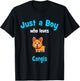 Corgi Shirt for Boys | Kids Corgi T-Shirt - T-Shirt | Black