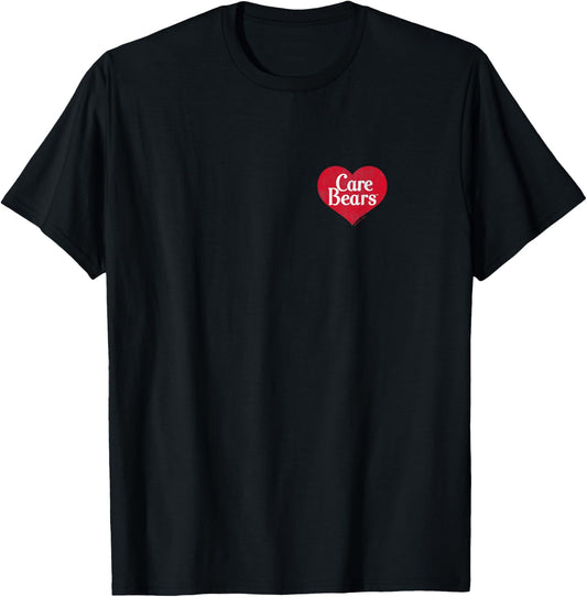 Care Bears Funshine Bear Rainbow Clouds Front and Back Print T-Shirt - T-Shirt | Black