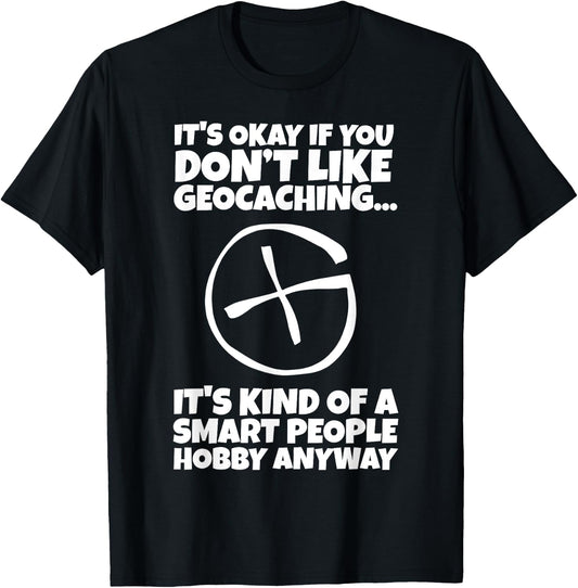 Geocaching GPS Container Supplies Treasure Hunting Gear T-Shirt - T-Shirt | Black