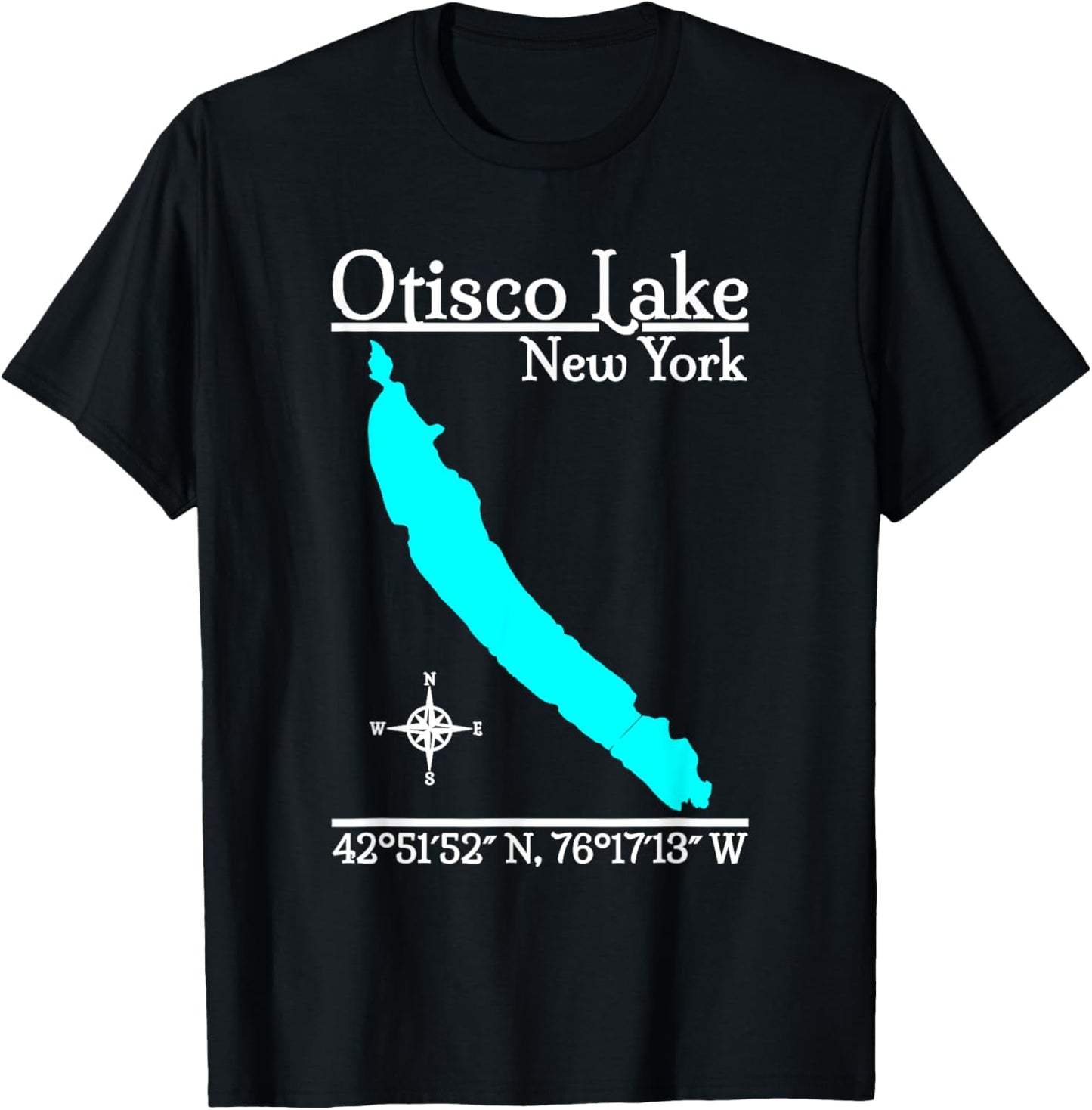 Otisco Lake, New York T-Shirt - T-Shirt | Black