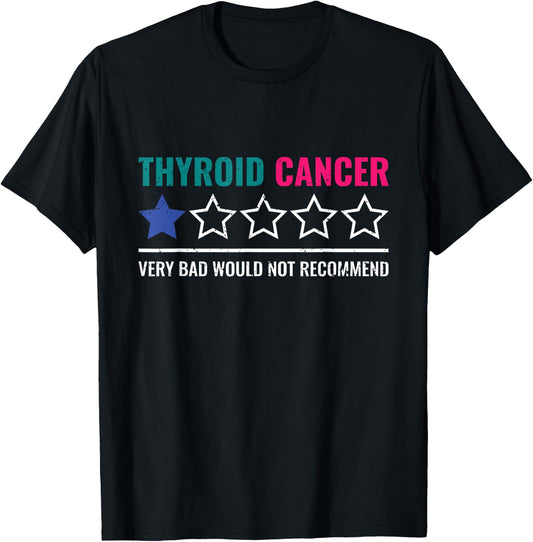 Thyroid Cancer Would Not Recommend Thyroid Cancer Survivor T-Shirt - T-Shirt | Black