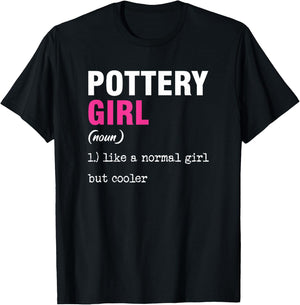 Potteress Ceramic Pottery Pottery Handmade Clay Gift T-Shirt - T-Shirt | Black