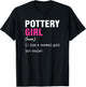 Potteress Ceramic Pottery Pottery Handmade Clay Gift T-Shirt - T-Shirt | Black
