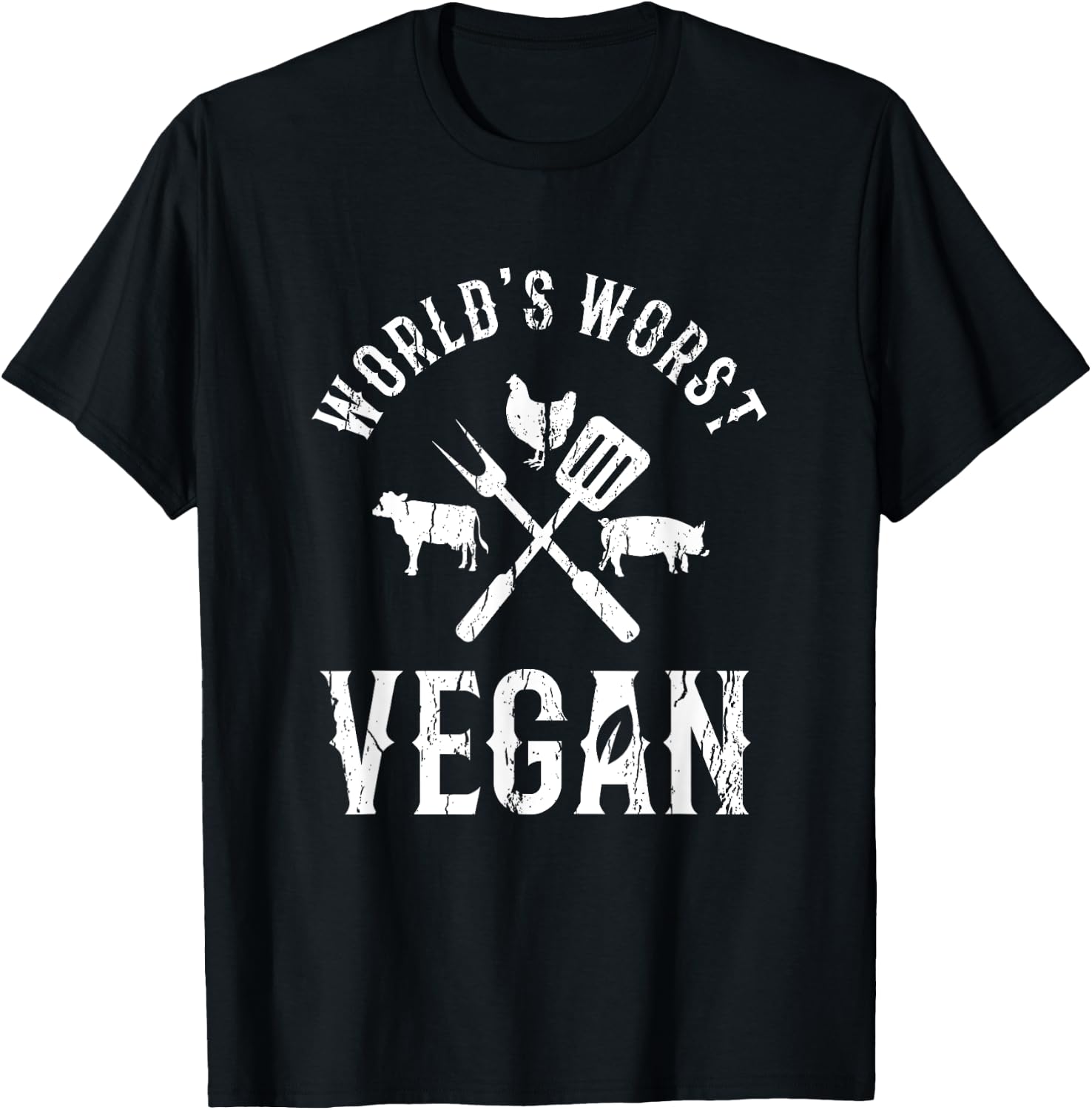 World's Worst Vegan Clothing Meat Lovers Gift Funny BBQ T-Shirt - T-Shirt | Black