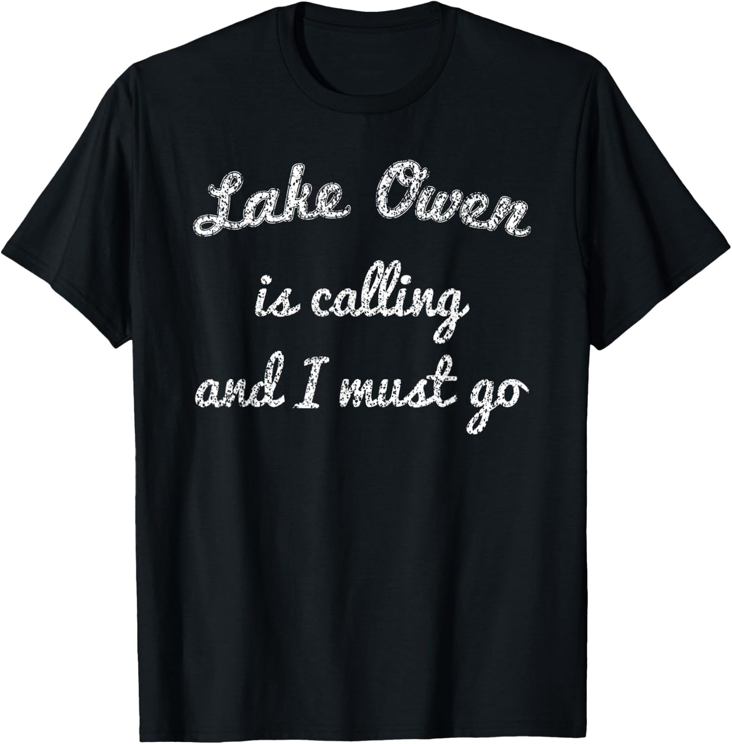 LAKE OWEN WISCONSIN Funny Fishing Camping Summer Gift Women Kids T-Shirt - T-Shirt | Black