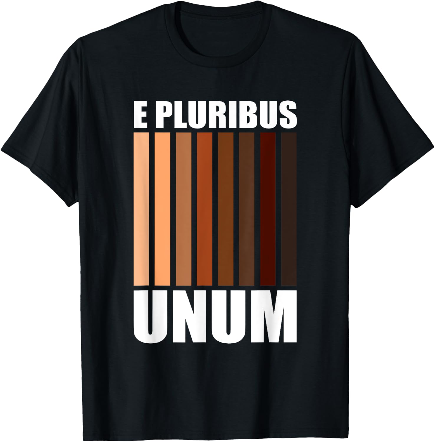 E Pluribus Unum | Cool Social Justice Diversity Melanin Gift T-Shirt - T-Shirt | Black