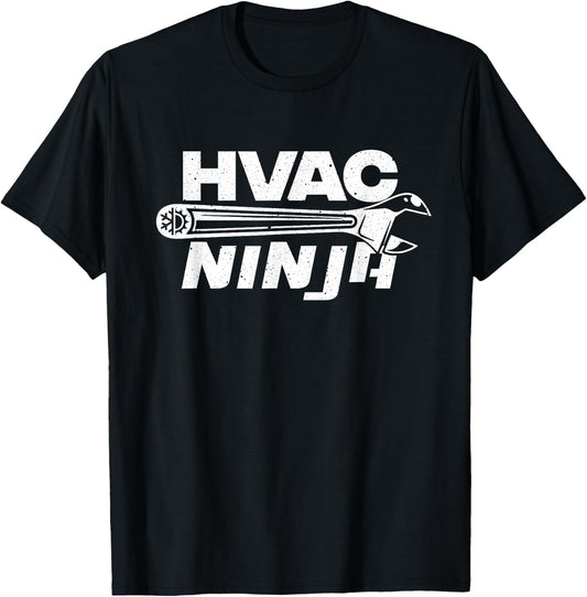 Funny HVAC Gift Cool Technician Air Condition Lover T-Shirt - T-Shirt | Black