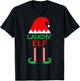 Laughy Elf | Christmas Holiday North Pole Santa's Helper T-Shirt - T-Shirt | Black