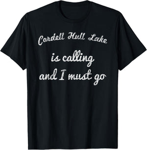 CORDELL HULL LAKE TENNESSEE Funny Fishing Camping Gift T-Shirt - T-Shirt | Black