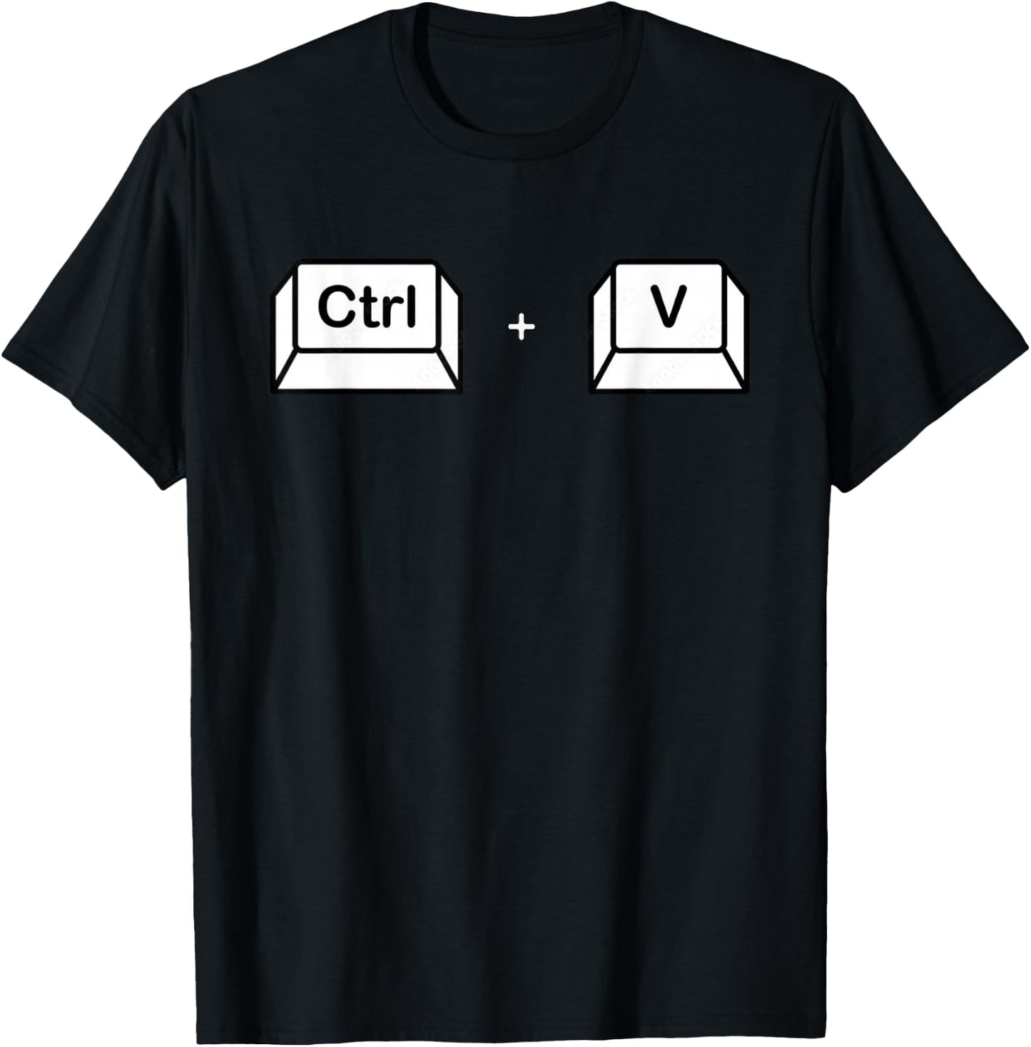 Ctrl V Family Matching Copy Paste dad son daughter T-Shirt - T-Shirt | Black