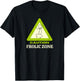 Frolic Zone | Caution - Frolic Zone T-Shirt - T-Shirt | Black