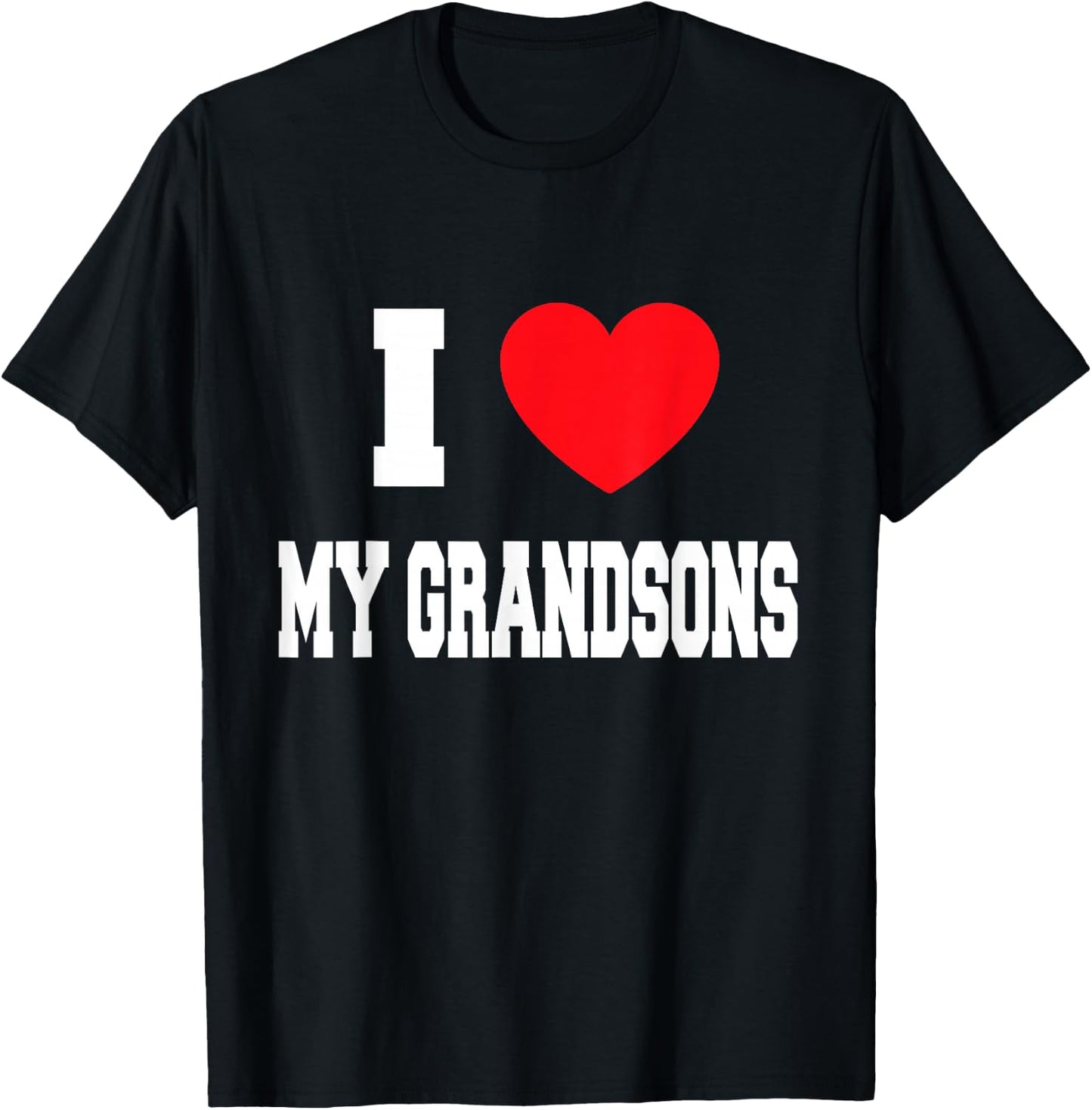 I Love my grandsons T-Shirt - T-Shirt | Black