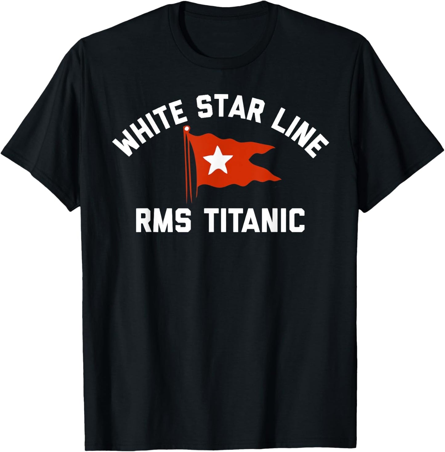 White Star Line Titanic T-Shirt - T-Shirt | Black