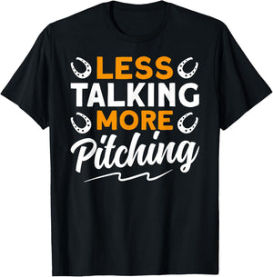 Horseshoe pitching funny horseshoe throwing quote T-Shirt - T-Shirt | Black