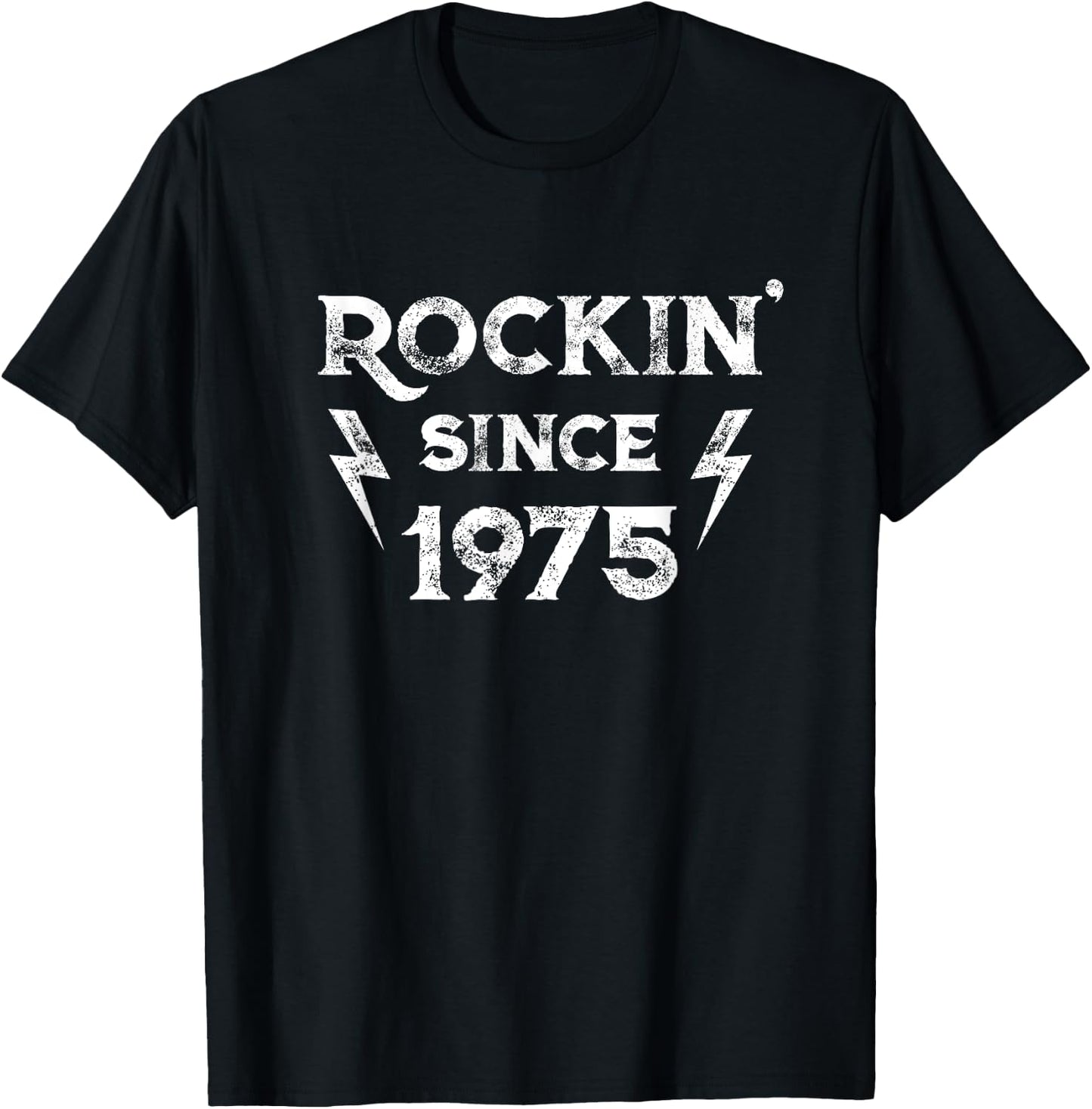 50 Year Old: Classic Rock 1975 50th Birthday T-Shirt - T-Shirt | Black
