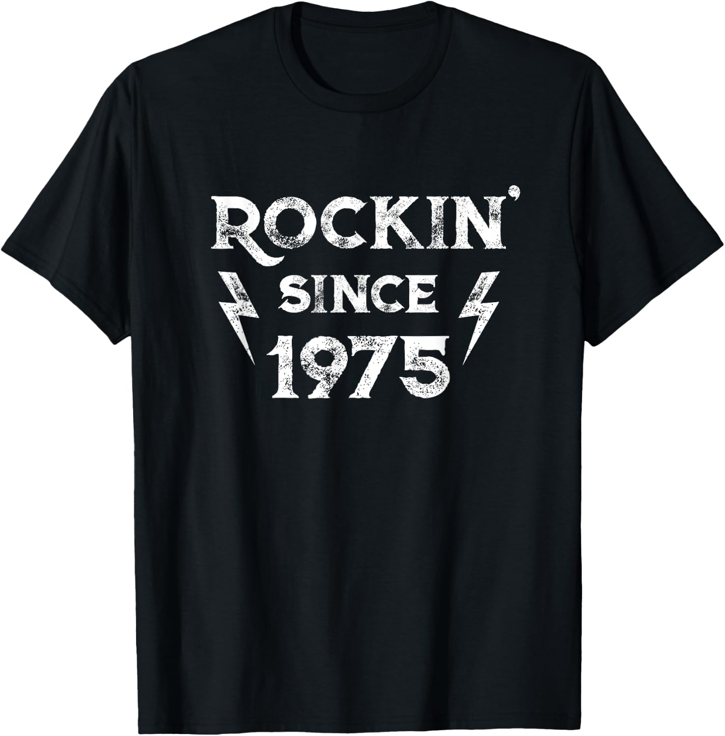 50 Year Old: Classic Rock 1975 50th Birthday T-Shirt - T-Shirt | Black