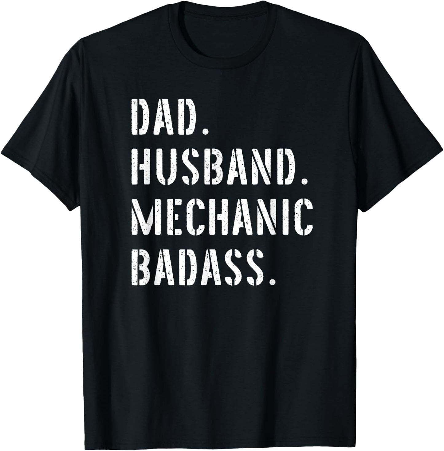 Car Mechanic Dad Gifts From Daughter Son Wife T-Shirt - T-Shirt | Black
