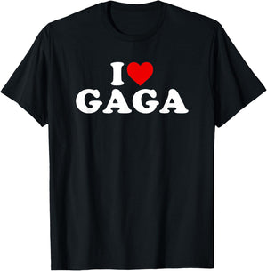 I Love Gaga T-Shirt - T-Shirt | Black