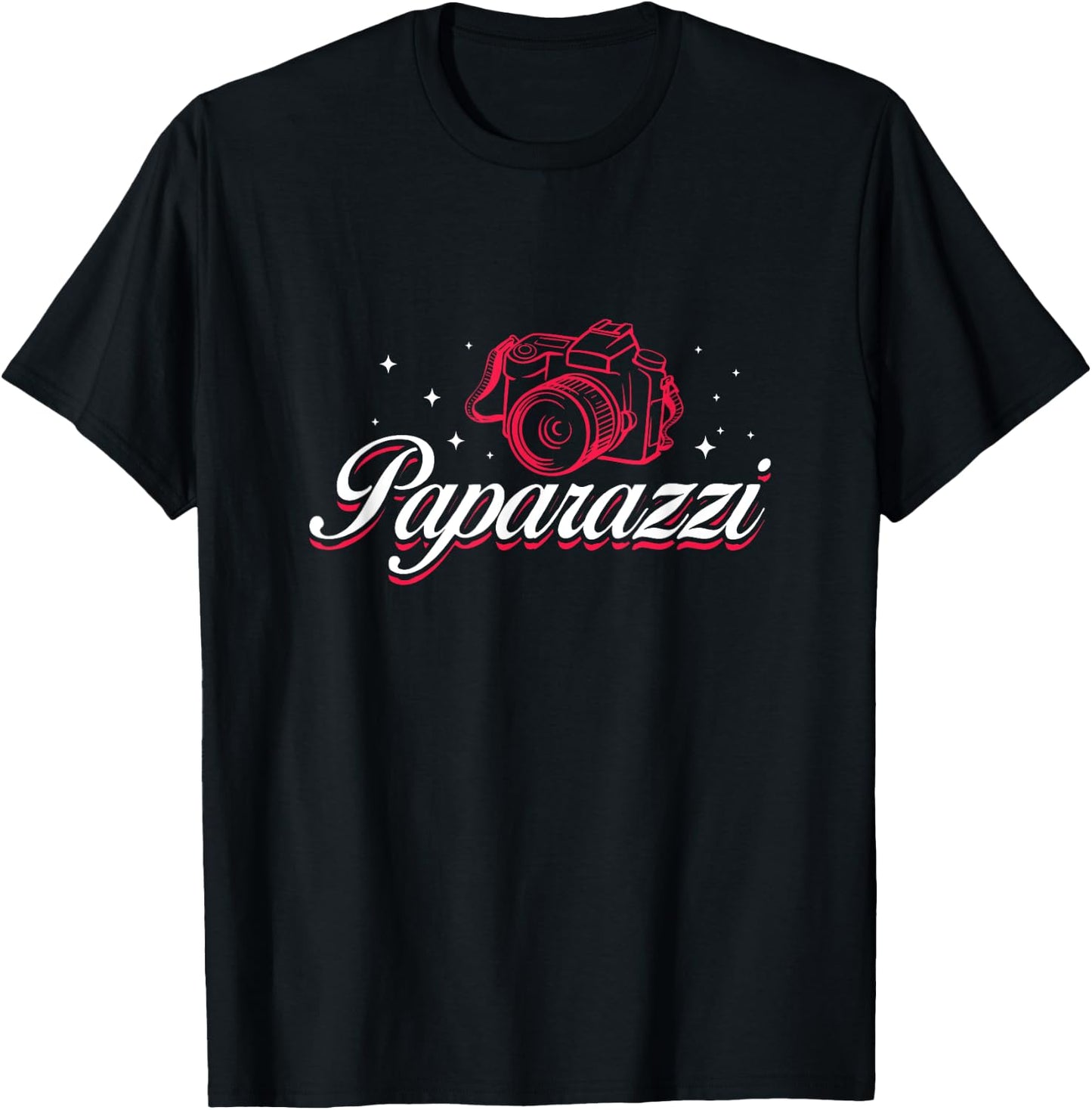 Paparazzi Photographer Photography Camera Lover T-Shirt - T-Shirt | Black