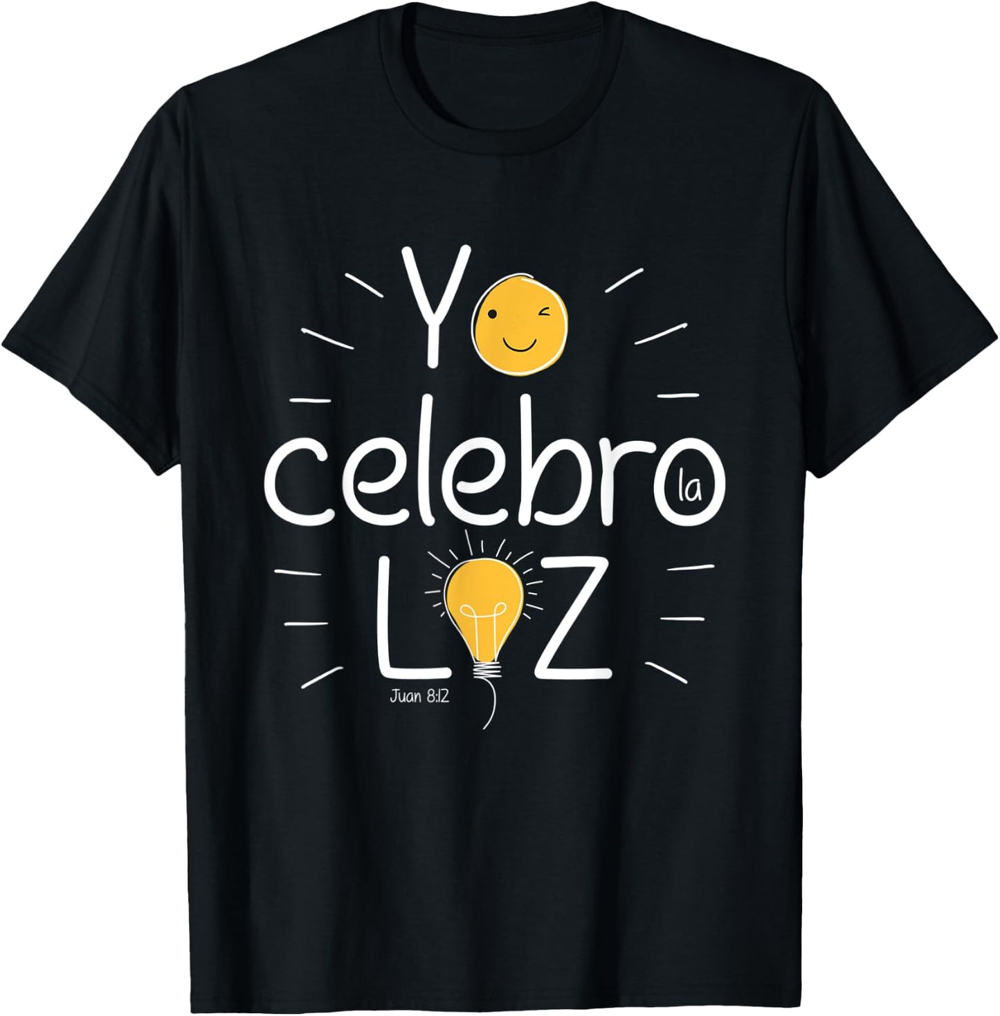 Christian Bible Verse Quote No Hallowen, yo Celebro la Luz! T-Shirt - T-Shirt | Black