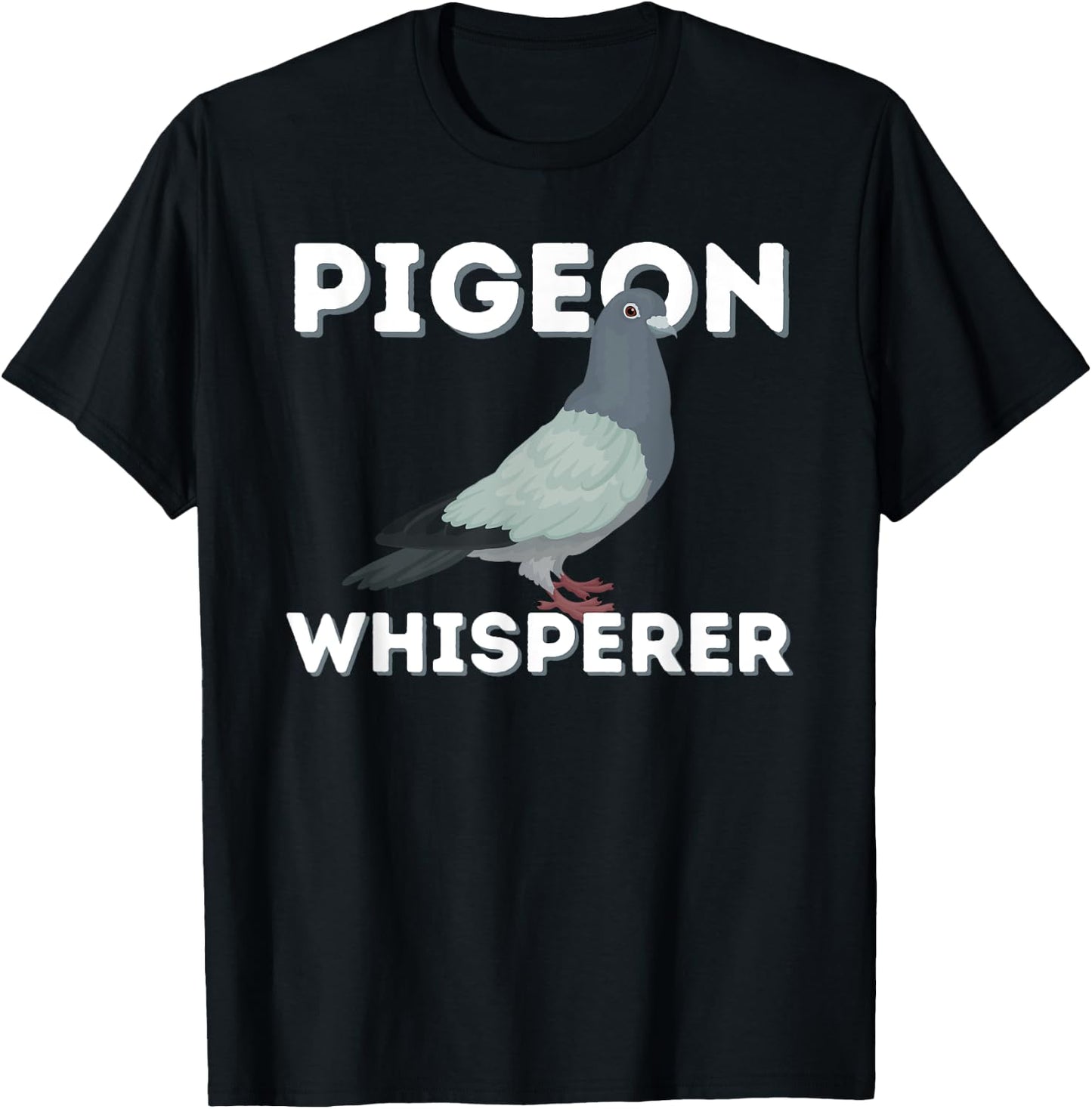 Pigeon Whisperer - Funny Pigeon Breeder Bird Lover Rock Dove T-Shirt - T-Shirt | Black