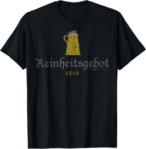 Vintage Reinheitsgebot 1516 Oktoberfest Munich Germany T-Shirt - T-Shirt | Black