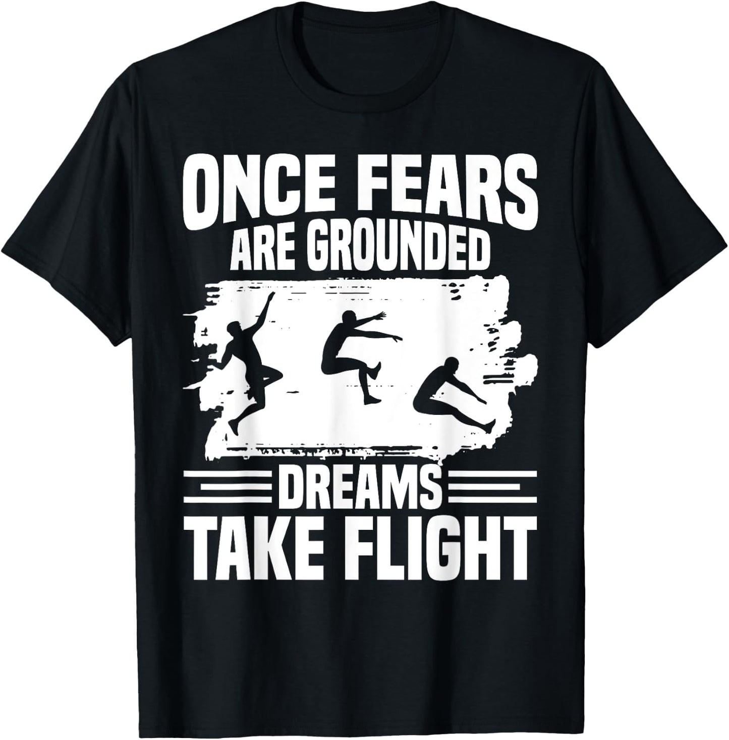 Triple Jumper Spikes Track & Field Spikes Triple Jump T-Shirt - T-Shirt | Black