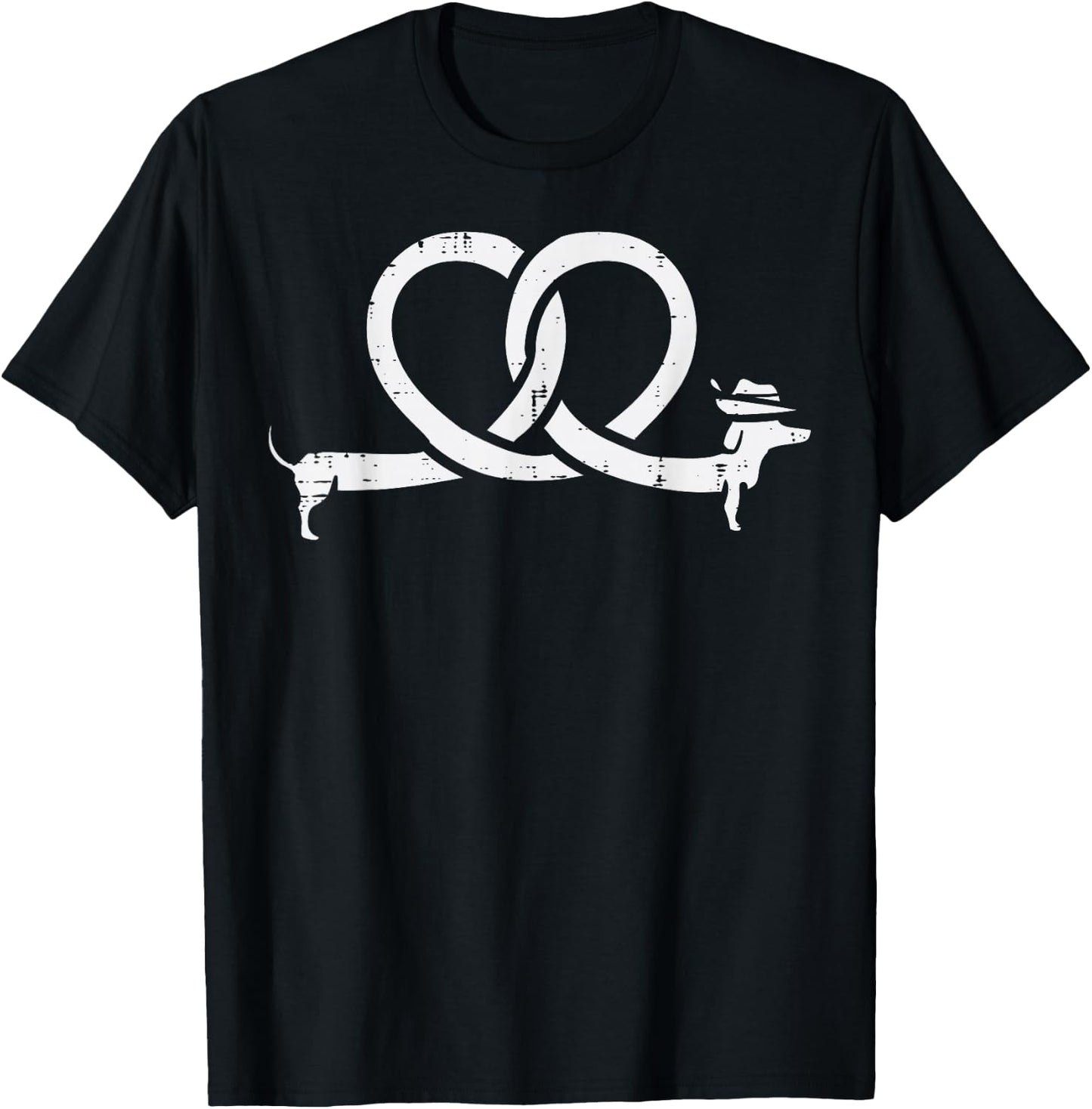 Oktoberfest Pretzel Dachshund Wiener Costume Women Kids Men T-Shirt - T-Shirt | Black