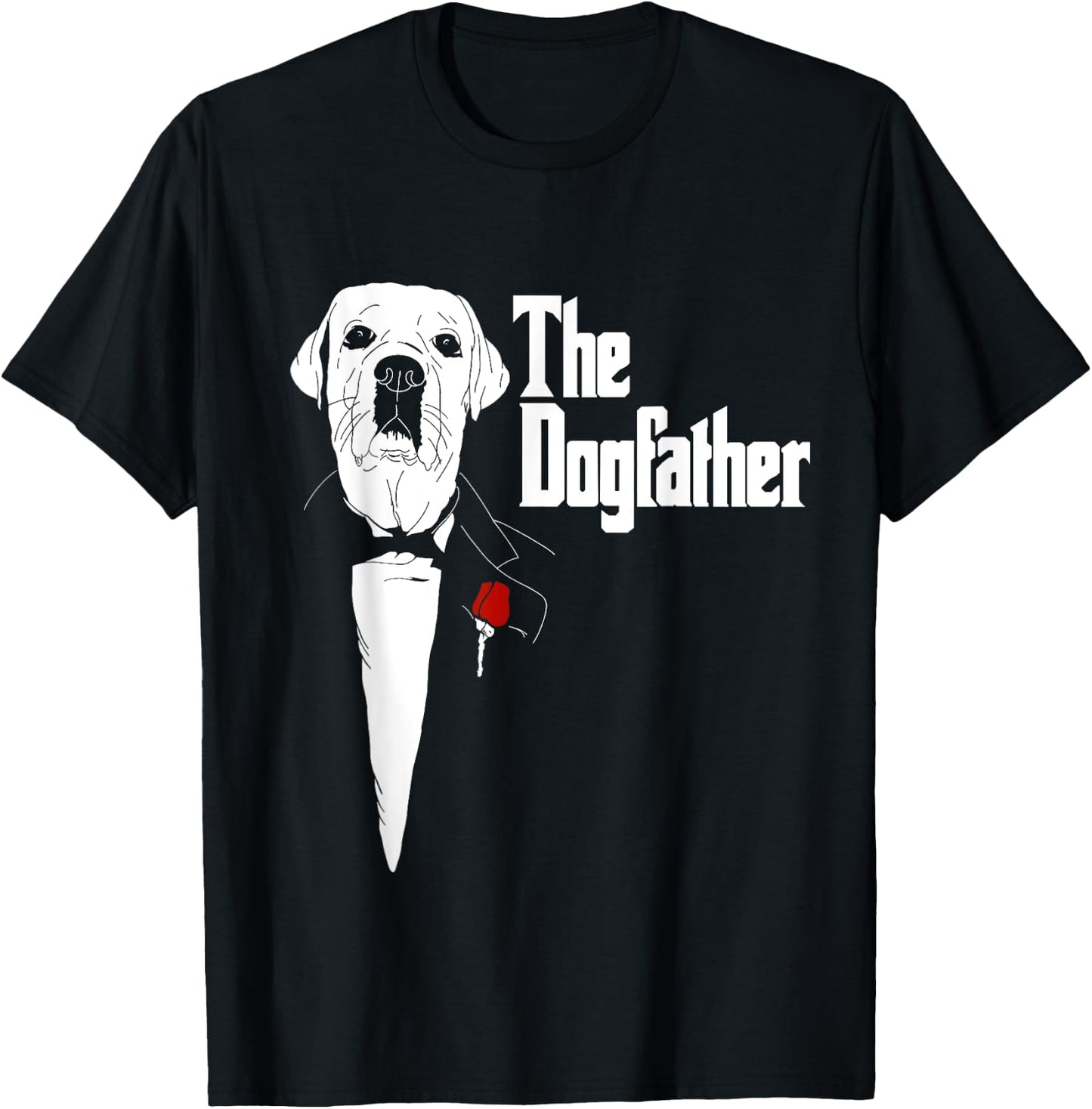 Labrador Retriever Dad | The DogFather Labrador | Lab T-Shirt - T-Shirt | Black