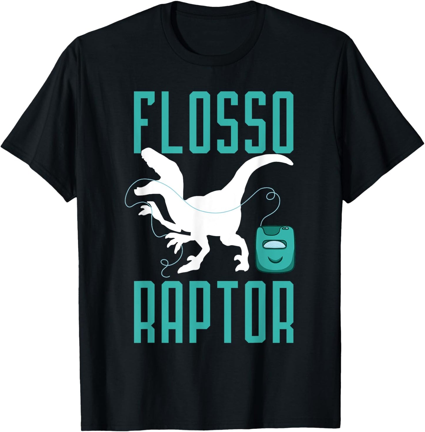 Dinosaur Dentist Dental Surgeon Dino Mouth Doctor Gift T-Shirt - T-Shirt | Black