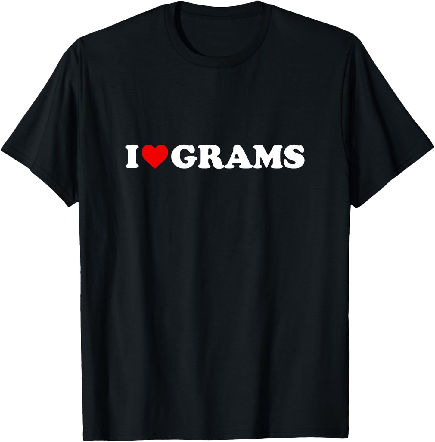 I Love Grams Shirt For Boy Girl Toddler Children Youth T-Shirt - T-Shirt | Black