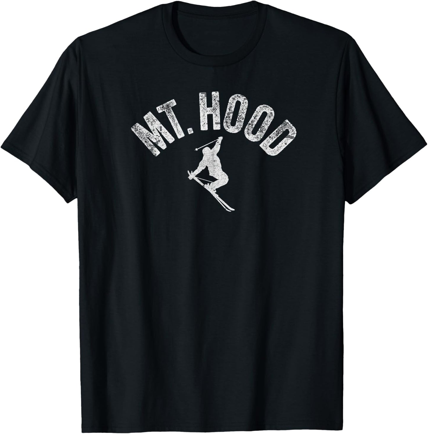 Ski Mt Hood OR (Oregon) Cool Mount Hood Winter Skier Skiing T-Shirt - T-Shirt | Black