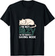 I'm Not Lazy On Energy Saving Mode Funny Cute Cat Sleeping Women T-Shirt - T-Shirt | Black