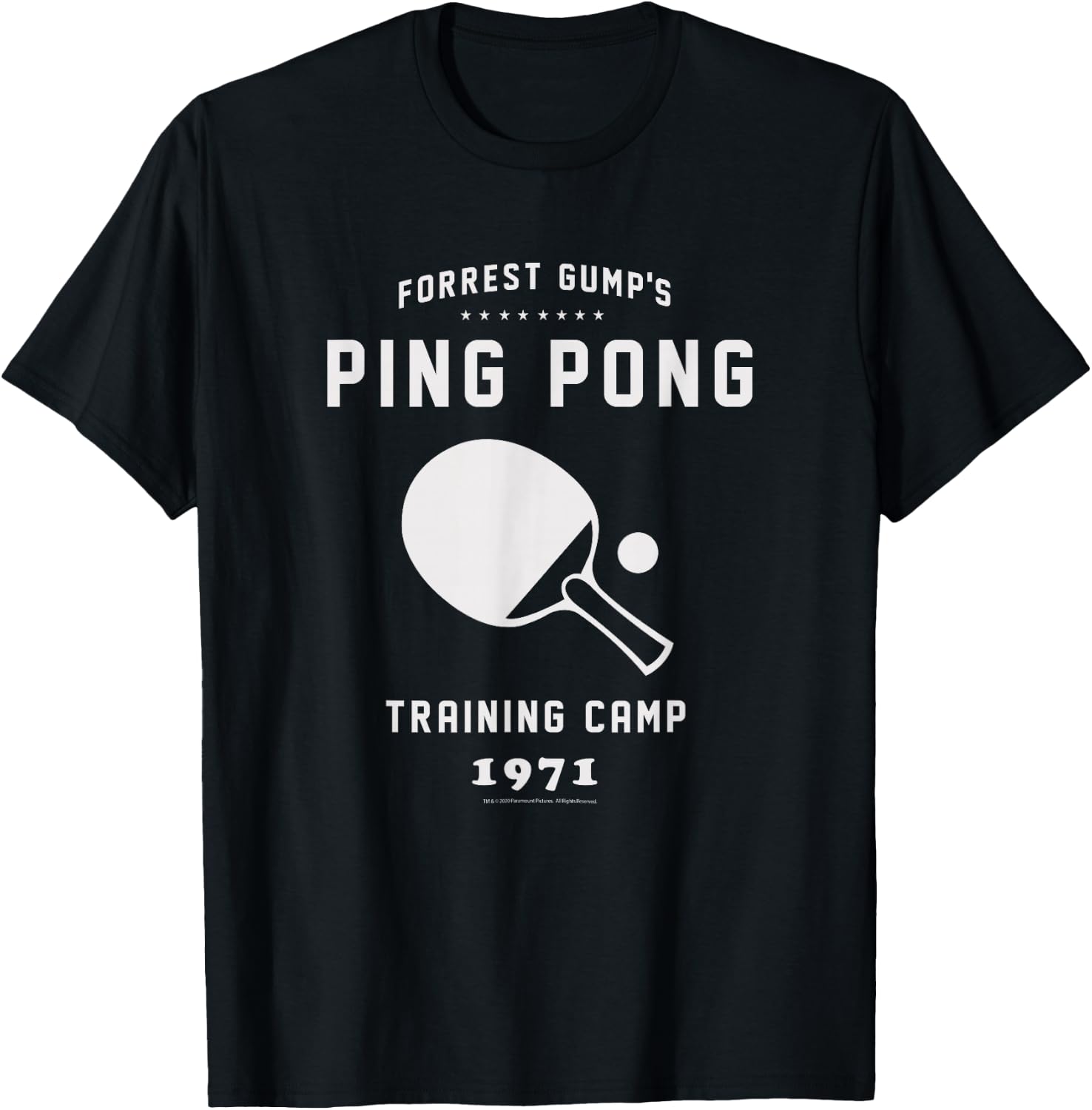Forrest Gump Table Tennis Training Camp T-Shirt - T-Shirt | Black