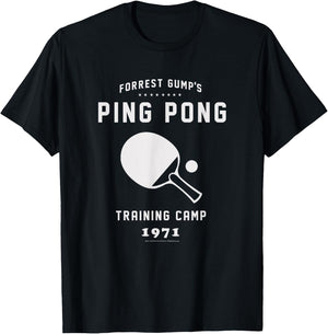 Forrest Gump Table Tennis Training Camp T-Shirt - T-Shirt | Black