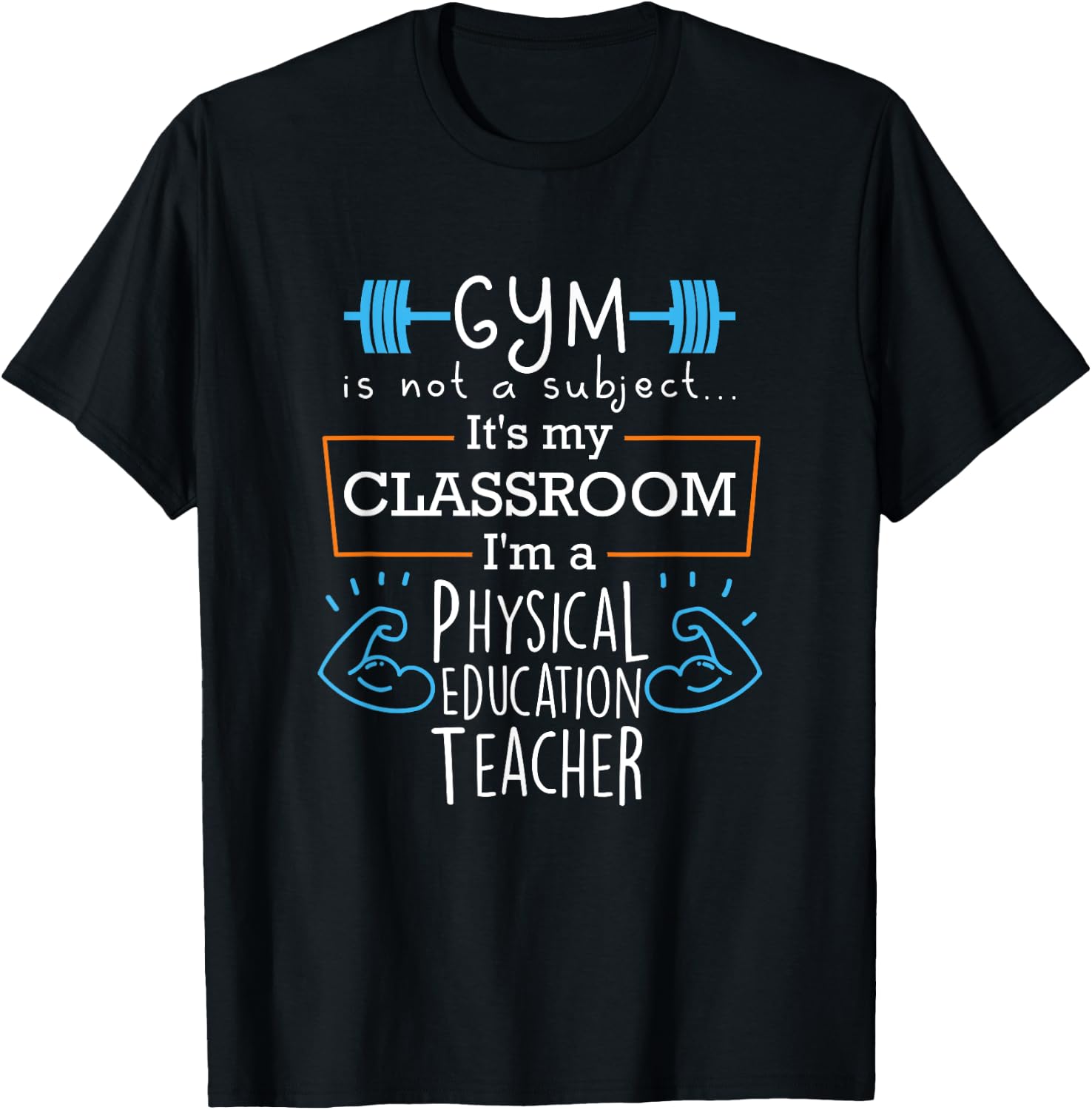 PE Teacher Shirt Women Men Gift Physical Education Phys Ed T-Shirt - T-Shirt | Black